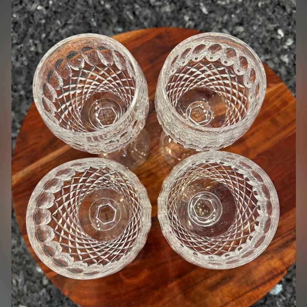 Waterford Crystal Stemware COLLEEN Hock Wine Glasses - Set of Four Vintage - Picture 11 of 15